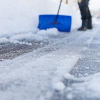 shoveling snow